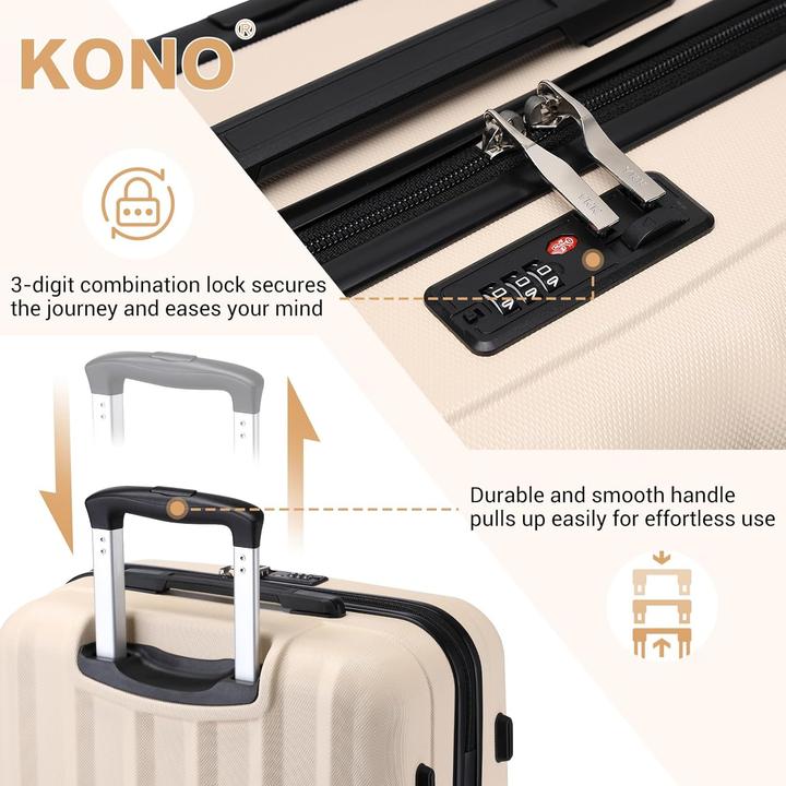 Immagine prodotto Kono Leichter Reisekoffer (38 l)