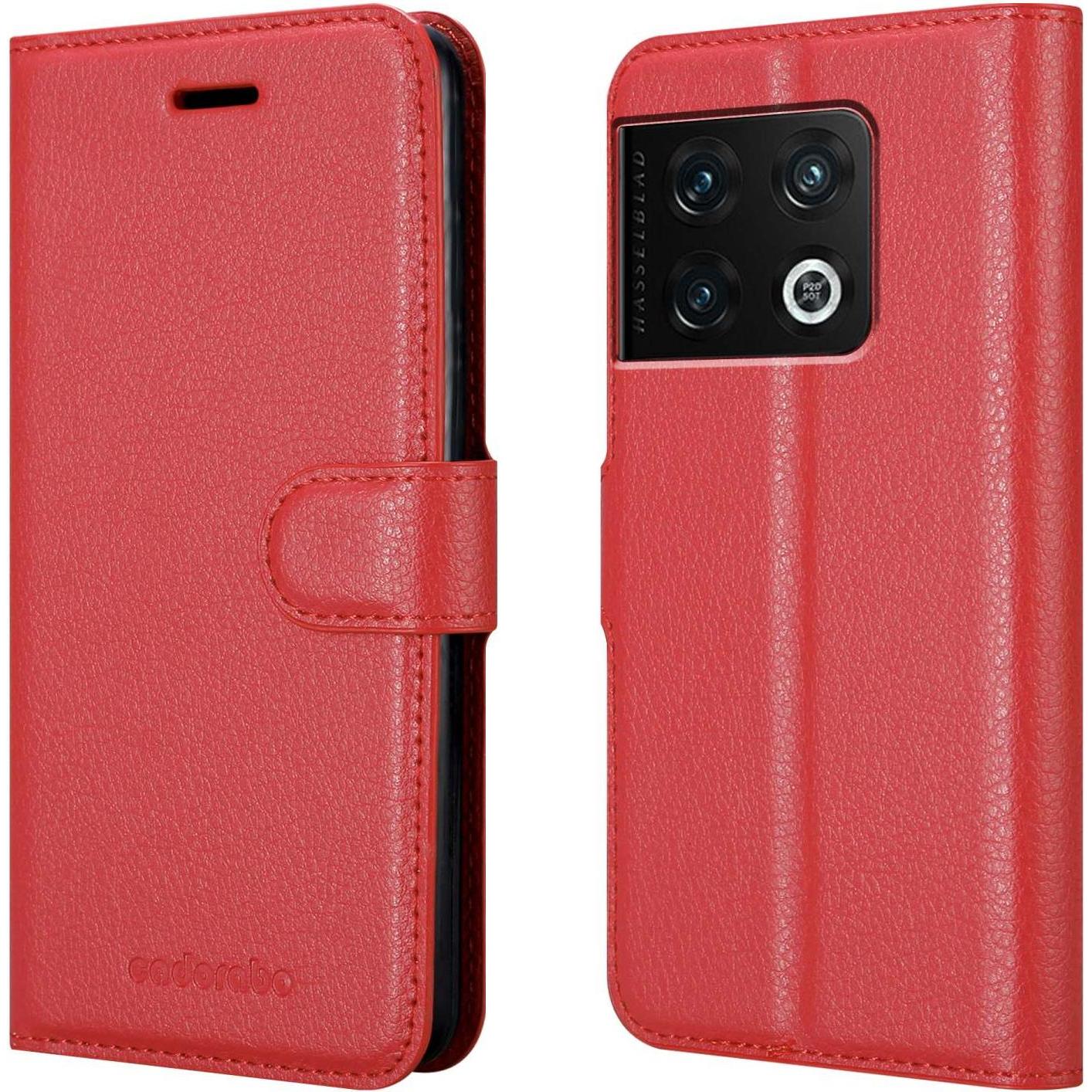 Thumbnail - Cadorabo Book Stand Hülle für OnePlus 10 PRO 5G (OnePlus 10 Pro 5G), Smartphone Hülle, Rot