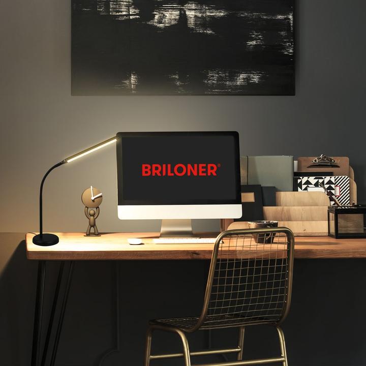 Image du produit Briloner Lampe de table LED, noir, 1xLED platine/6W (600 lm)