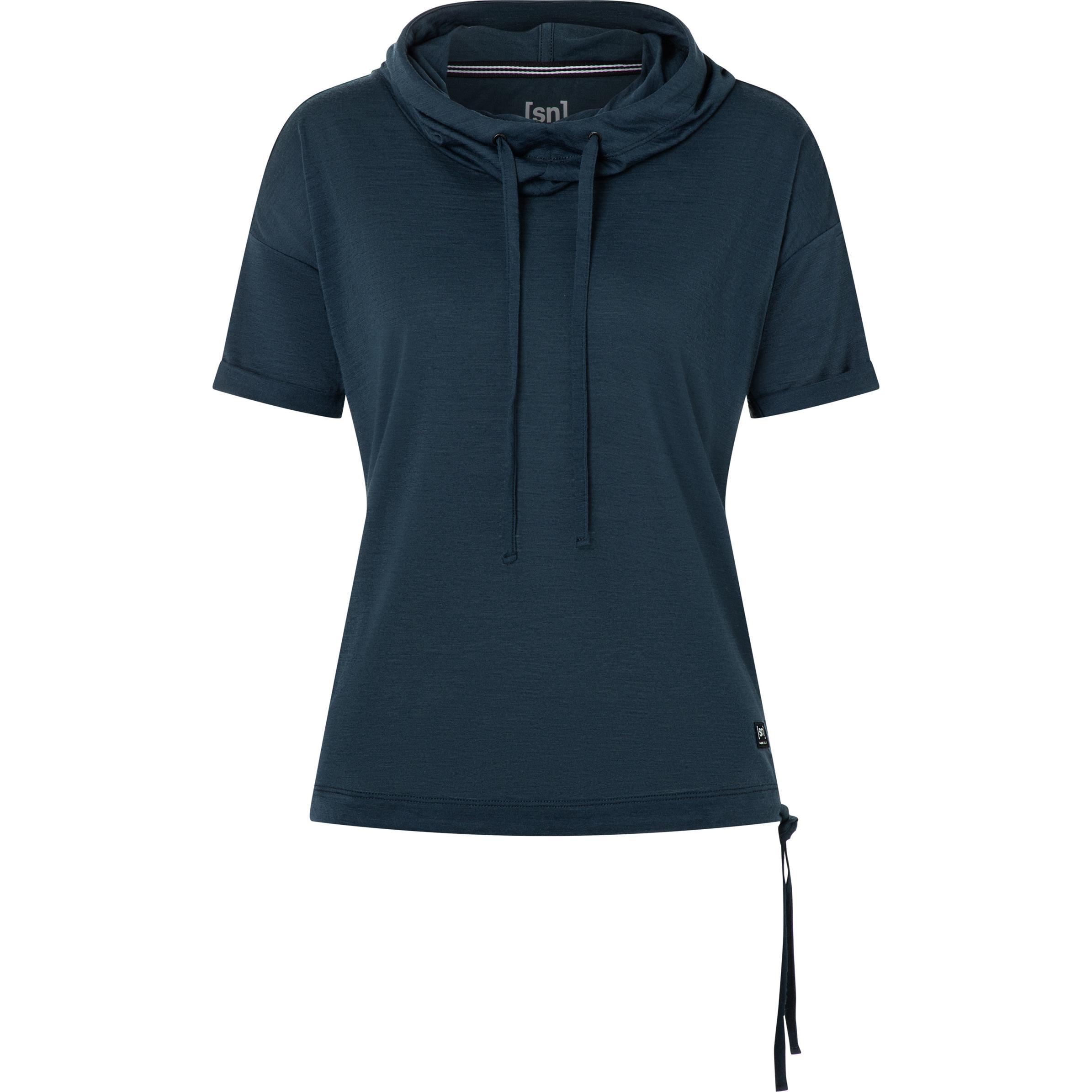 Super Natural, Damen, Pullover, Women's JustShort Hoodie, Blau, (M)