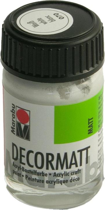 Immagine prodotto Marabu Decormatt Acrilico 15 ml in vetro bianco (Bianco, 15 ml)