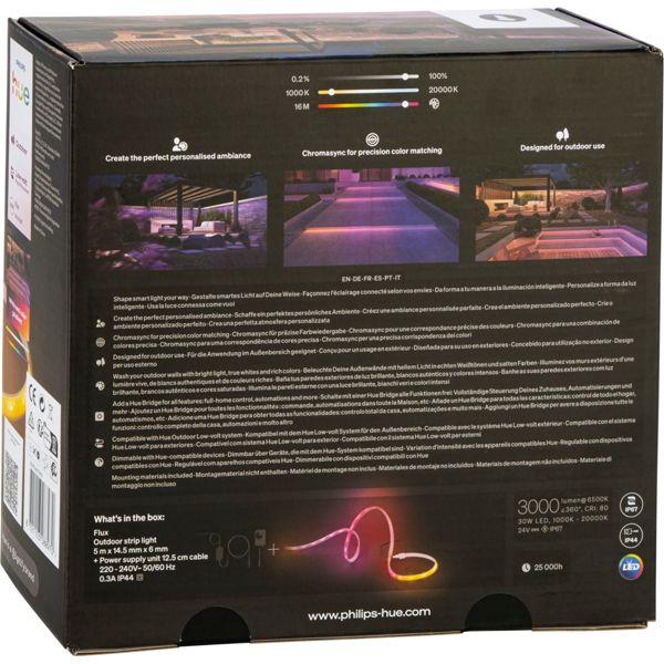 Actual product image Philips Hue Flux Gradient Outdoor Lightstrip (EU plug) (RGBW, 500 cm, Outdoor)