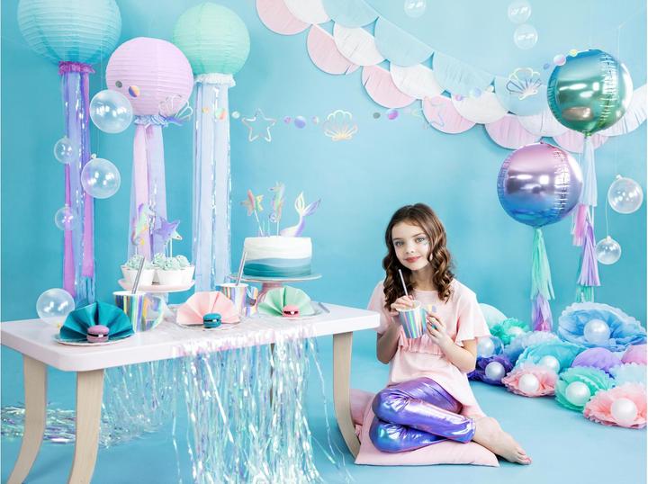 Produktbild Partydeco Partyaccessoire Vorhang 90 x 250 cm, Opal (1 Stück)