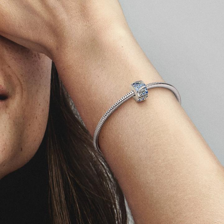 Image du produit Pandora Ressort incurvé & agrafe pavé (Argent 925)
