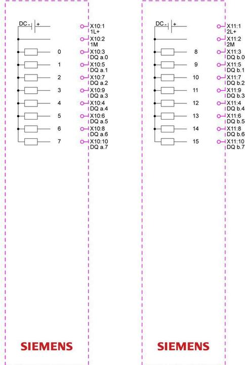 Actual product image Siemens SIMATIC 6ES7222-5HH50-0XB0 S7-1200 G2 SM 1222 DO 16x relay/2 A