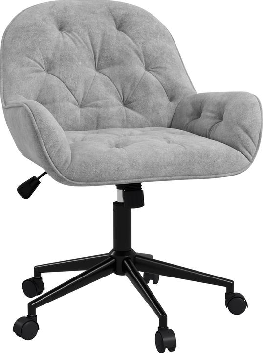 Vinsetto Bürostuhl höhenverstellbar mit Wippfunktion und Rollen