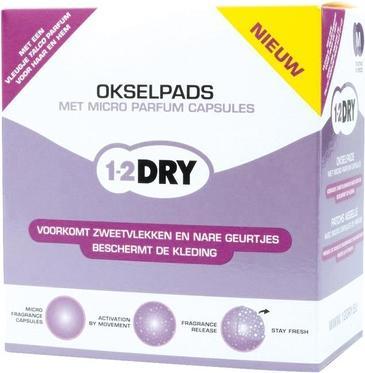 Actual product image 1-2Dry Anti-Perspirant Underarm Pads with Talc Capsules - Medium White - Pack of 12 (Armpit pads)