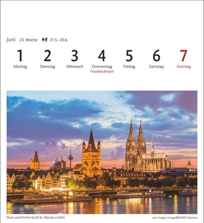 Image du produit Deutschland Sehnsuchtskalender 2026 - Wochenkalender mit 53 Postkarten