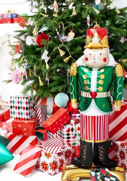 Actual product image Partydeco Aluminum balloon - nutcracker (85cm) (1 pcs.)