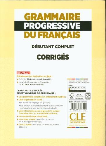 Produktbild Grammaire progressive du français : niveau A1.1 débutant complet (Französisch, Grégoire Maïa, 2019)