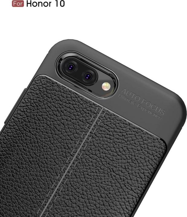 Produktbild Screenguard Honor 10 Hülle Leather Design TPU Cover