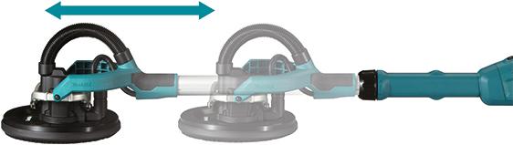 Actual product image Makita DSL801ZU long neck grinder (Long-neck sander)