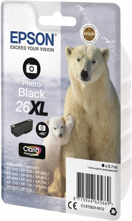 Produktbild Epson 26XL Claria Premium (PBK)