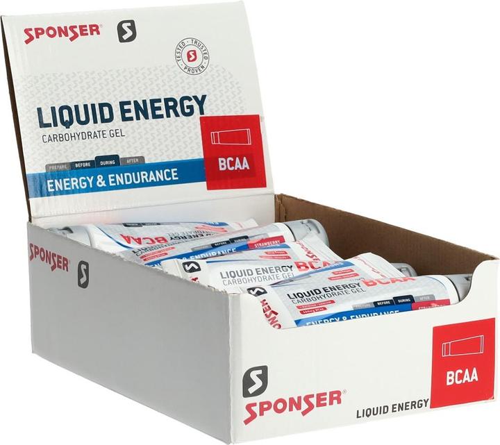 Produktbild Sponser Display Liquid Energy (Banane, Erdbeere, 18 Stk., 1260 g)