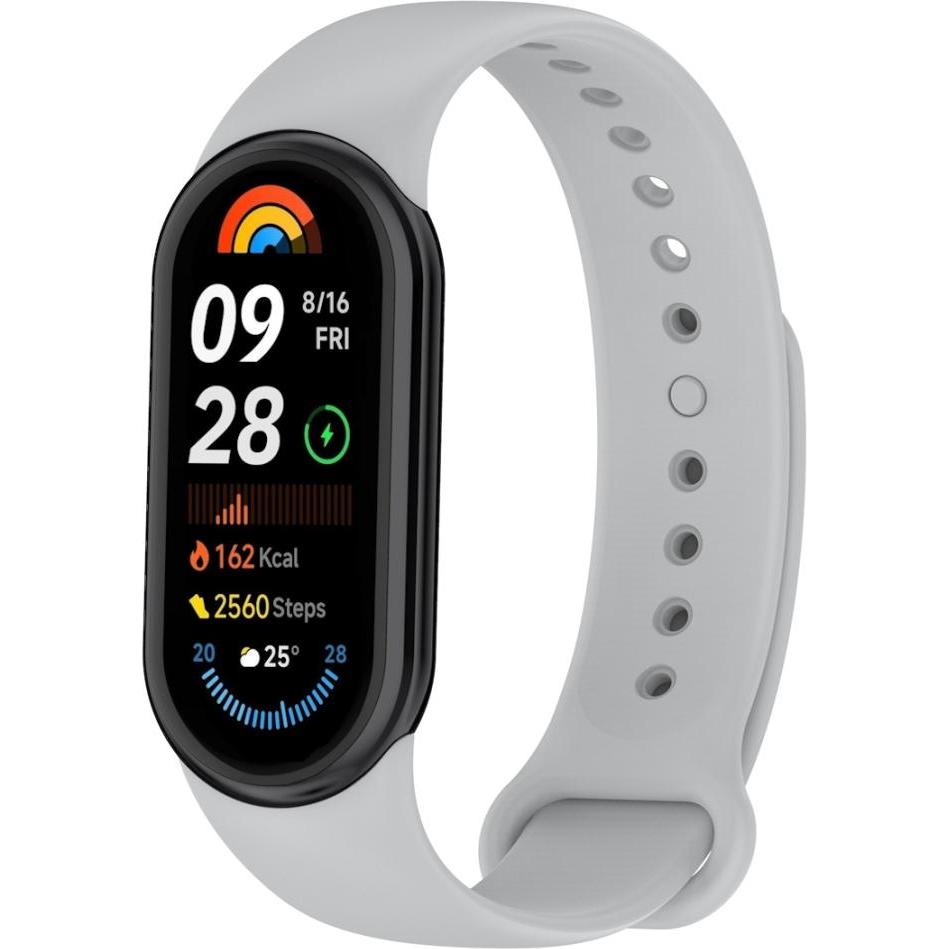 Screenguard Silicone Strap Ersatzarmband (Silikon), Uhrenarmband, Grau