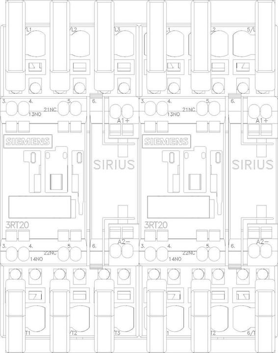 Produktbild Siemens Wendekombination 3RA2324-8XB30-2BB4 1 St.