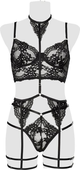 Actual product image Grey Velvet 2-piece erotic set (XL)