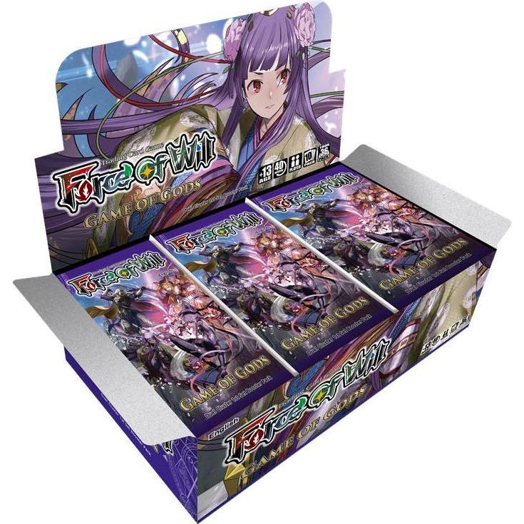 Tinisu Force of Will (FOW / D1) Display Booster Box Game of Gods (Englisch)