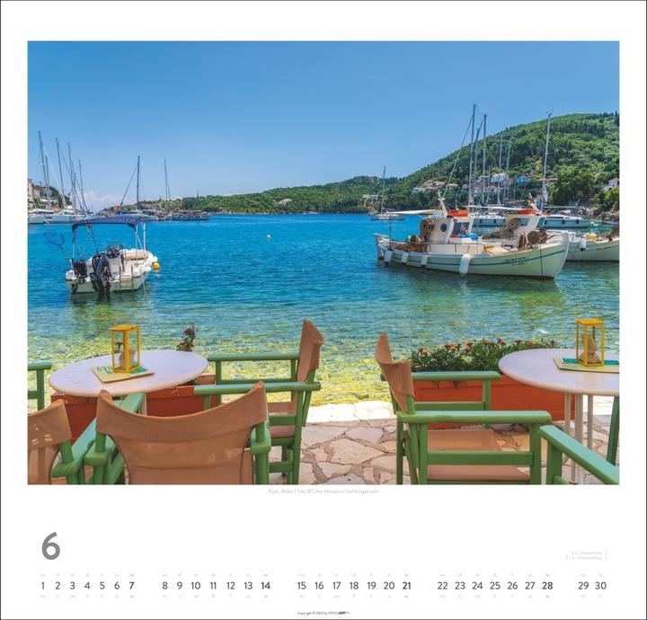 Actual product image Griechische Inseln Kalender 2026 - Im Land der Götter (48 x 46 cm)