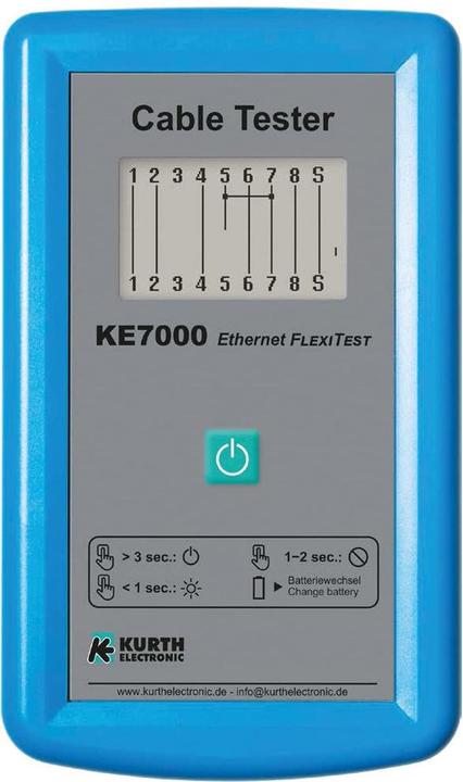 Produktbild Kurth KE7000 UTP/STP-Kabeltester (Kabeltester)