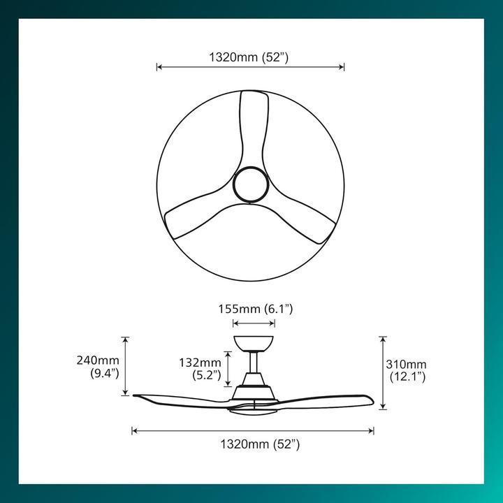 Productafbeelding Philips Plafondventilatorlamp
