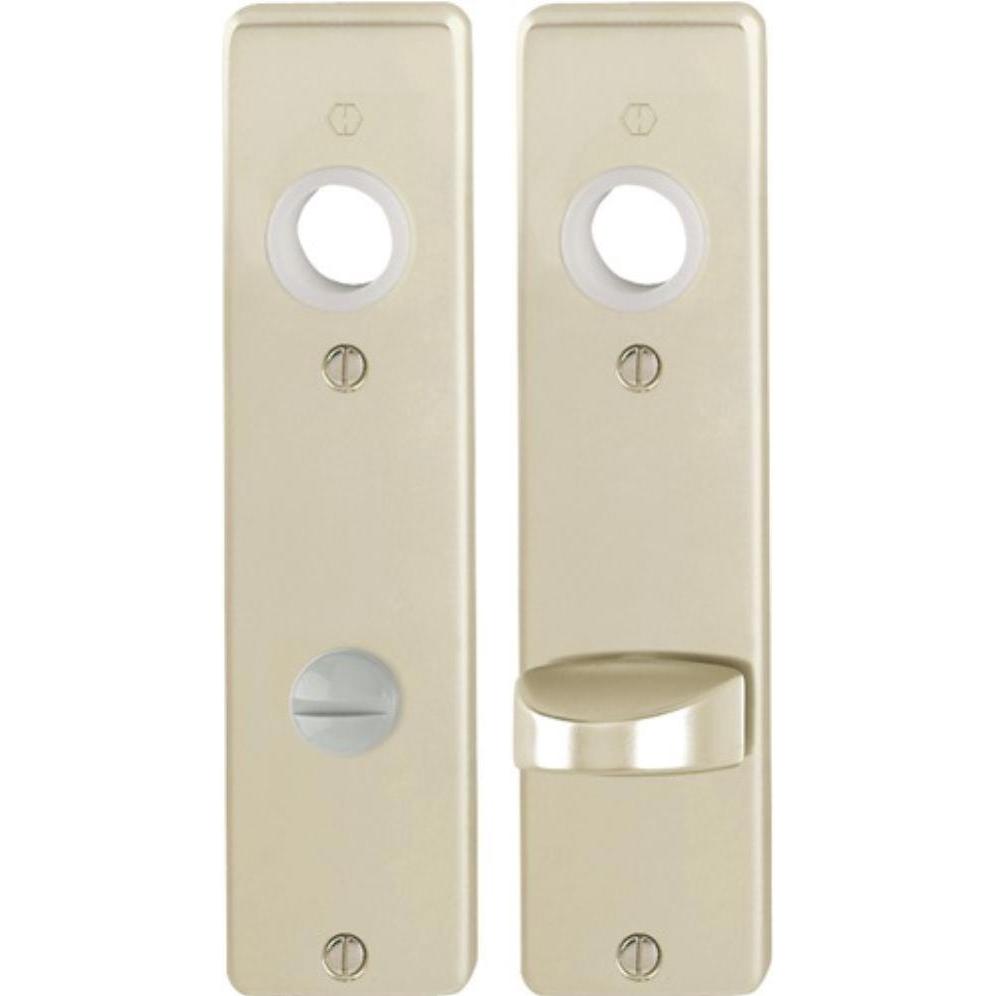 Hoppe, Türgriff + Fenstergriff, Kurzschildpaar 202KP Aluminium F2 SK/OL Paar (Türschild)