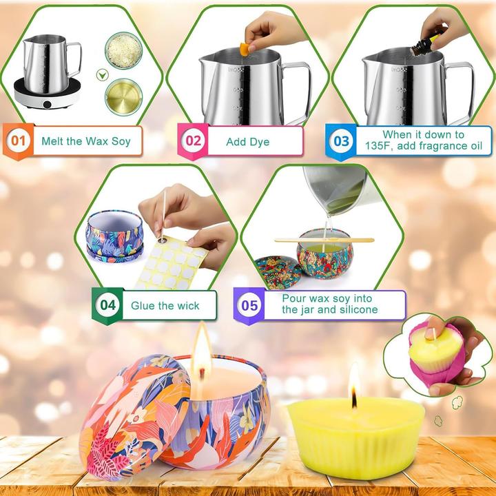 Image du produit Mzjauf DIY-Kerzenherstellung-Set