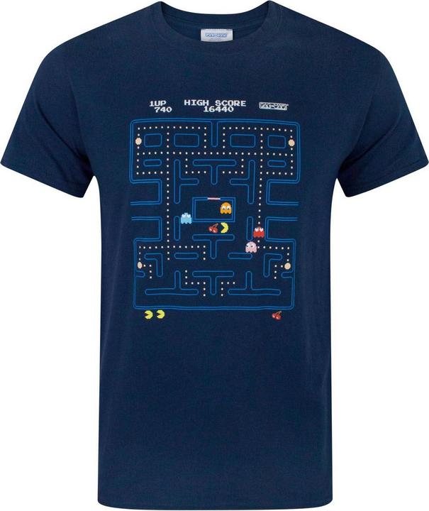 Immagine prodotto Pacman Maglietta con la scena del gioco classico (S)