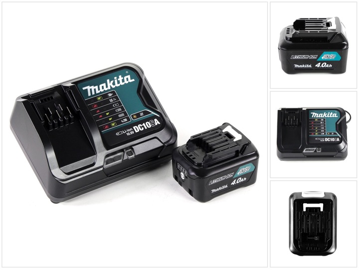 Actual product image Makita Power Source Kit 12V with 1x BL1041B battery 4.0Ah + DC10SA charger (10.8 V)