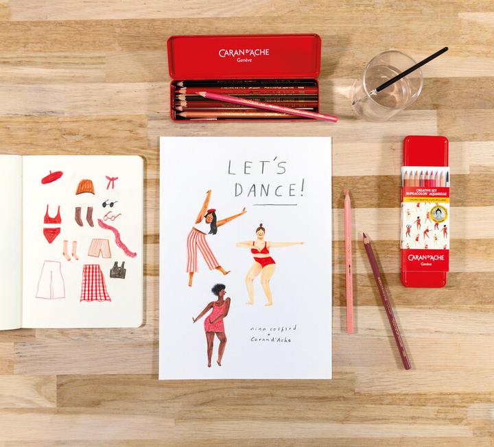 Actual product image Caran d'Ache Farbstifte Supracolor Nina Cosford Special Edition (12x)