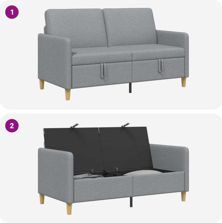 Produktbild vidaXL Modernes Sofa (2-Sitzer)