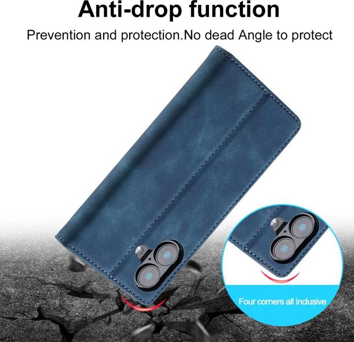 Produktbild Ueli Express Leder Buch Etui Tasche mit Kartenfach (Apple iPhone 16)