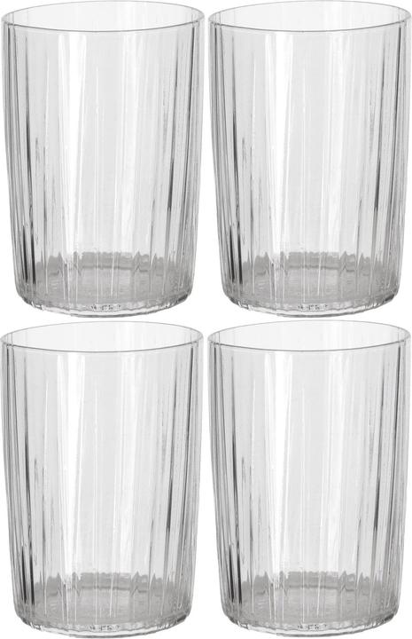 Immagine prodotto Bitz Bicchiere per bere Kusintha 280 ml, 4 pezzi, Trasparente (0.28 l, 4x)