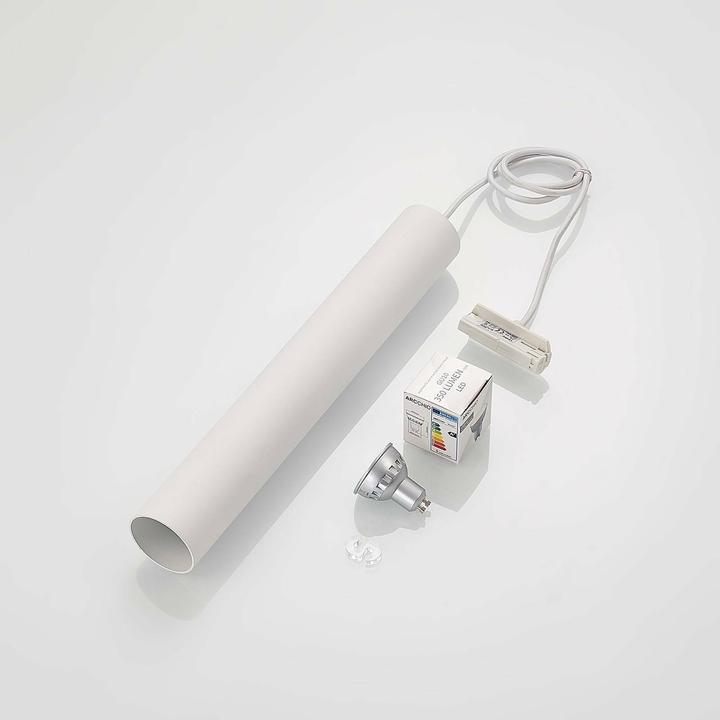 Actual product image Lindby Seet pendant lamp 1-phase rail, white (GU10)