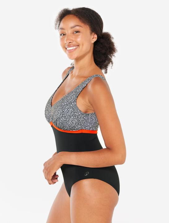 Image du produit Nabaiji Maillot de bain 1 pièce aquafitness Femme - Rosy noir (44)