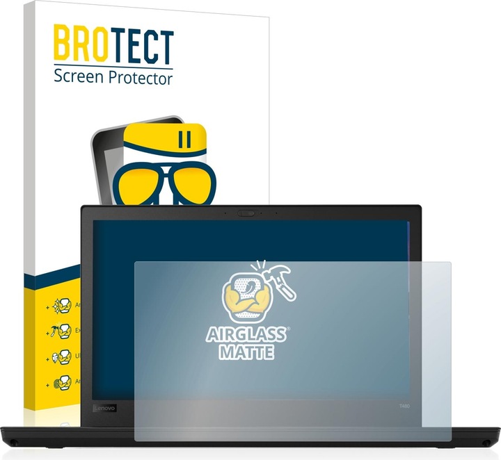 Produktbild BROTECT AirGlass Panzerglasfolie Matt (1 Stück, Thinkpad T480)