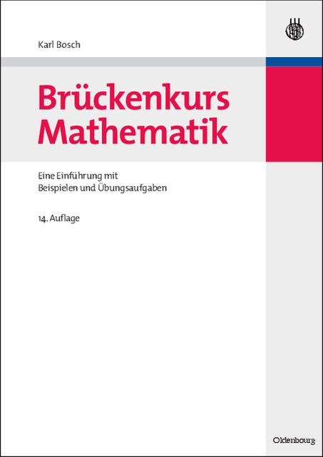Produktbild Brückenkurs Mathematik (Deutsch, Karl Bosch, 2010)