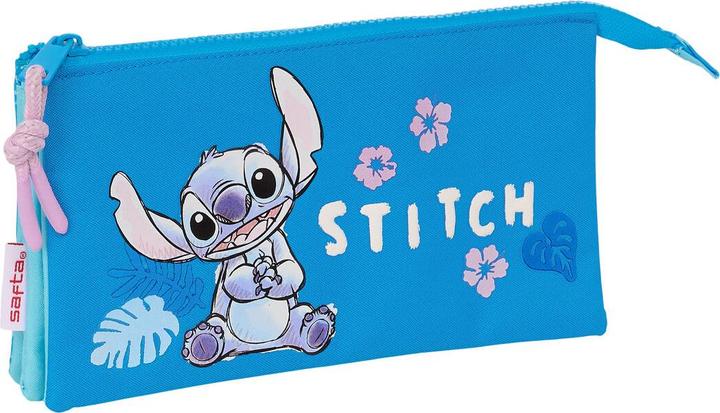 Produktbild NoName Dreifaches Mehrzweck-Etui Lilo & Stitch Hawaii Blau 22 x 12 x 3 cm