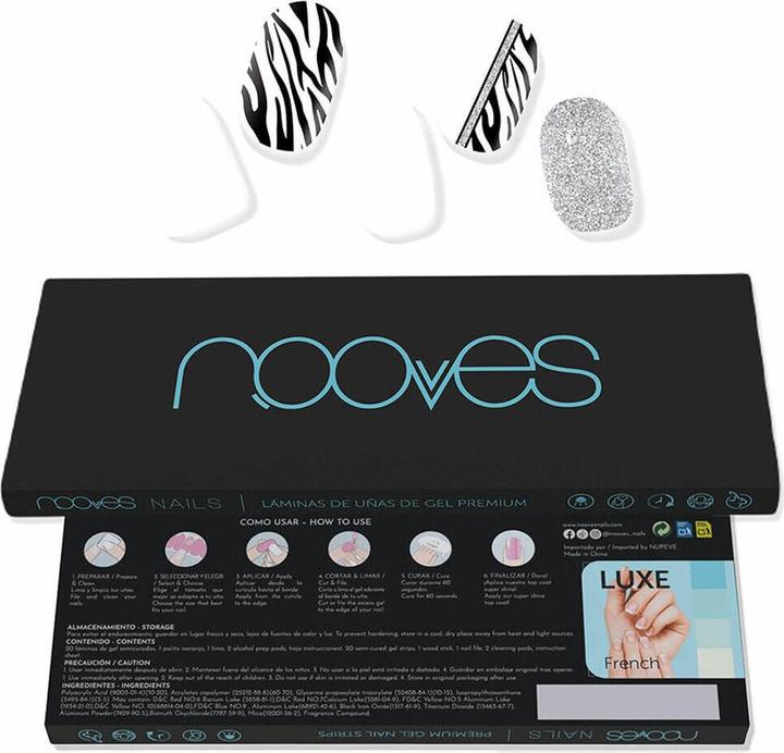Image du produit Nooves NAILS Premium Pre-Cure Gel Nail Foils Funky Baby Art Design Semi-Permanent Gel Nail Sticker (Ongles artificiels, Funky Baby)