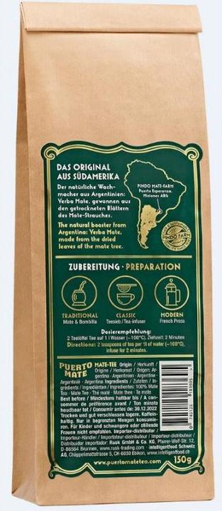 Image du produit Puerto Mate Yerba Mate (150 g)