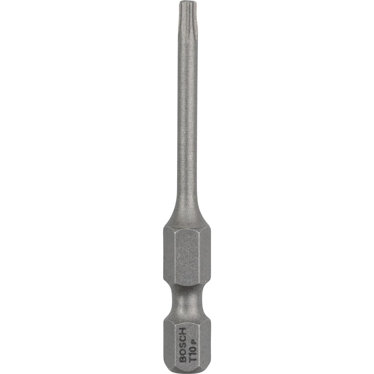 Bosch Professional Zubehör, Bits, Schrauberbit Extra-Hart T10, 49 mm, 25er-Pack (T10)