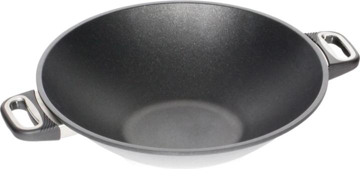Produktbild AMT GASTROGUSS Wok induktionsgeeignet ø: 360 mm mit Seitengriffe (36 cm, Wok Pfanne)