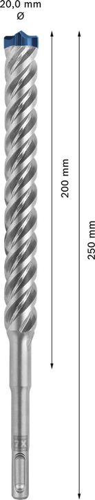 Actual product image Bosch Professional Zubehör Expert SDS plus-7X hammer drill, 20 x 200 x 250 mm (20 mm)