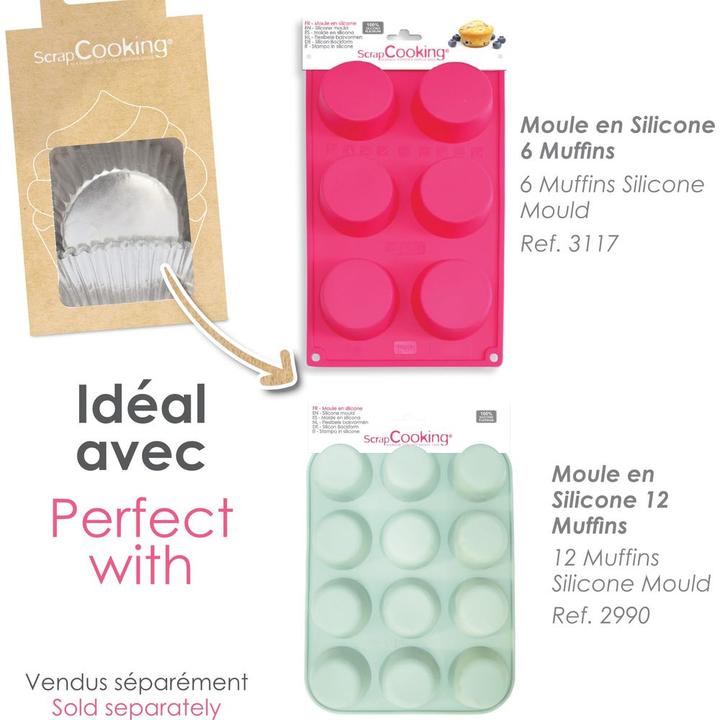 Produktbild ScrapCooking Cupcake Formen 48 Stück