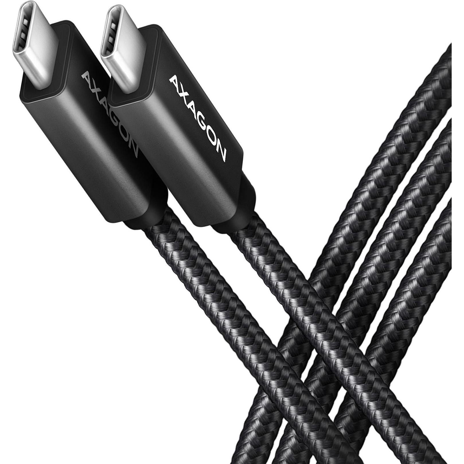 Axagon BUCM32-CM15AB, SPEED+ kabel USB-C <-> USB-C,, USB, PD, 4K HD, ALU, oplet (1.50 m, USB 3.2 Gen 2x2), USB Kabel