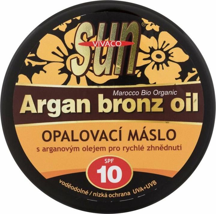Vivapharm Vivaco SUN Bräunungsbutter mit Bio-Arganöl SPF 10 200 ml (Selbstbräunungstuch, 200 ml)