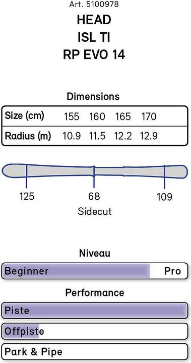 Produktbild Head WC Rebels i.SL Ti Ski Set 21/22 (155 cm, Ohne Bindung)