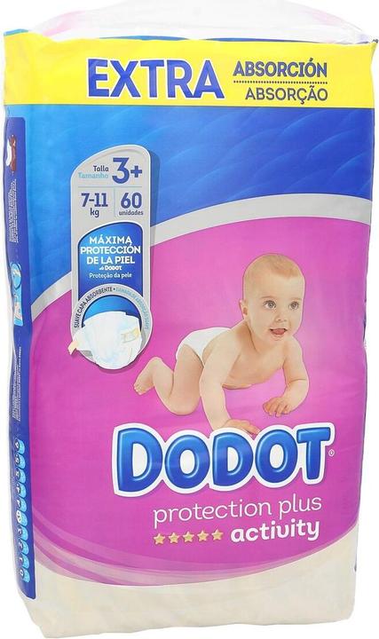 Dodot ACTIVITY EXTRA talla 3 pañales 6-10 kg 60 u (60 pcs)