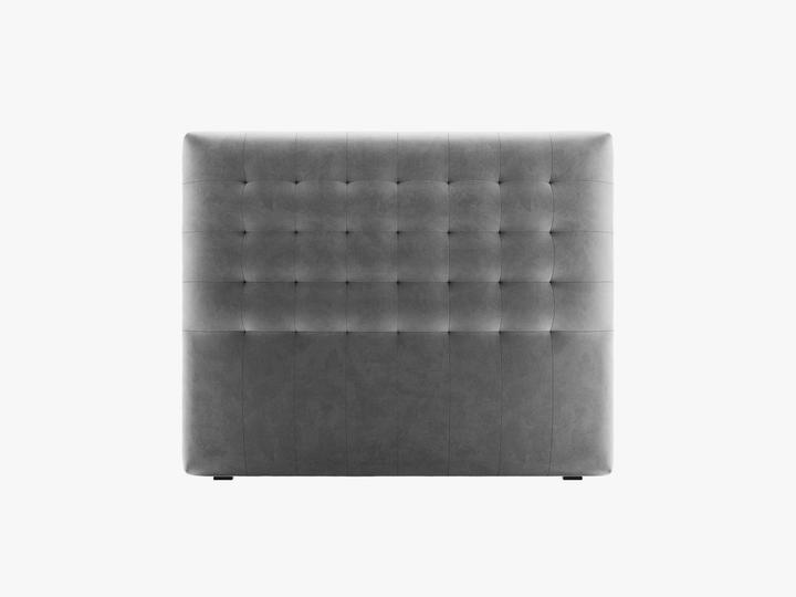 Micadoni Velvet Headboard, "Nova", Grey, 120x10x95 Made in Europe