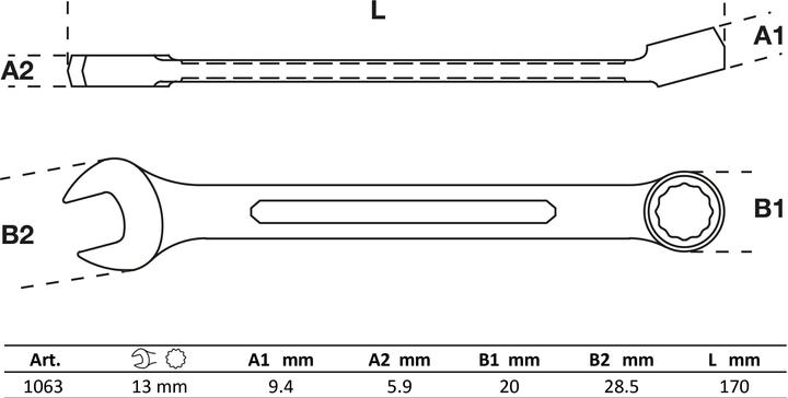 Actual product image BGS Combination spanner (13 mm)